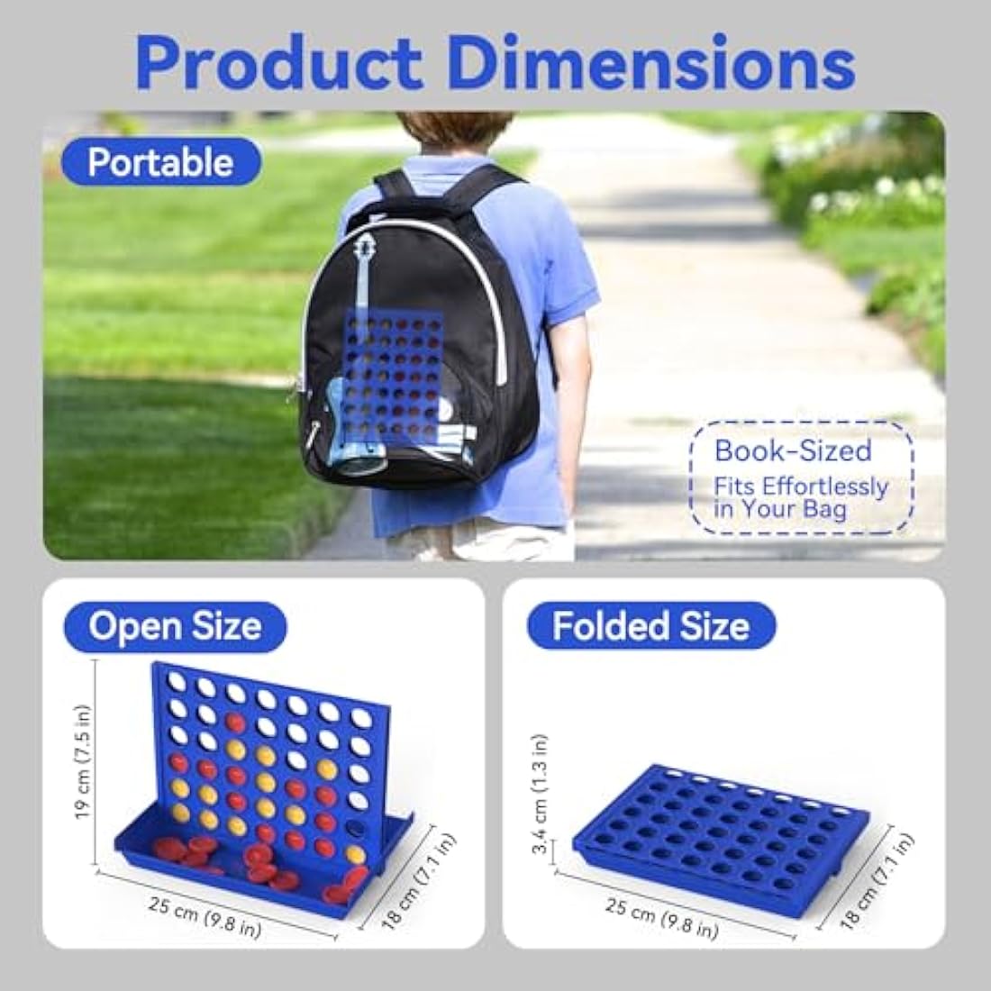 Pup Go 4 in a Row Board Game – Foldable Strategy Toy for Kids & Family