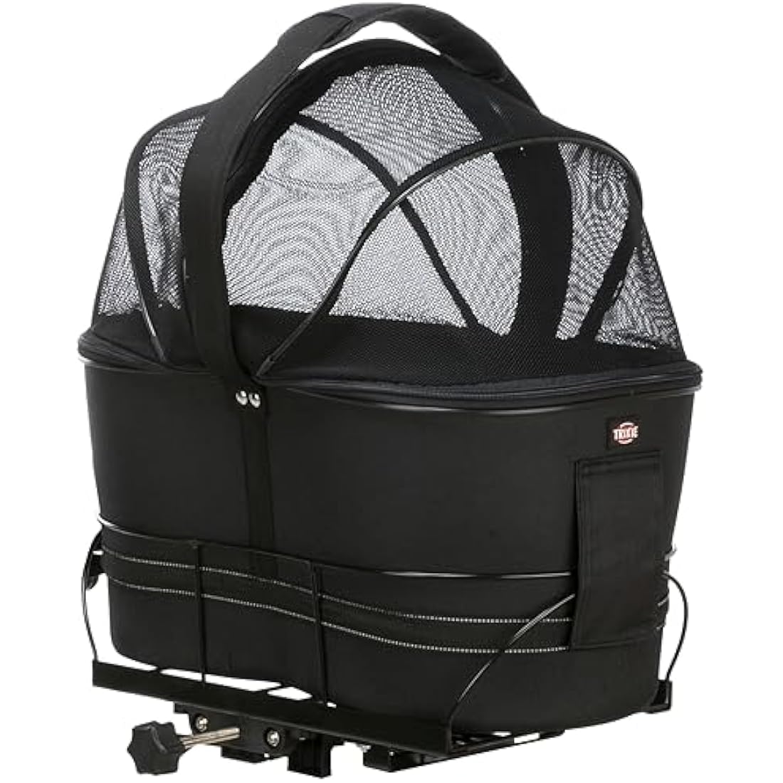 Trixie Detachable Bicycle Pet Carrier Bag - Black, 48x29x42cm