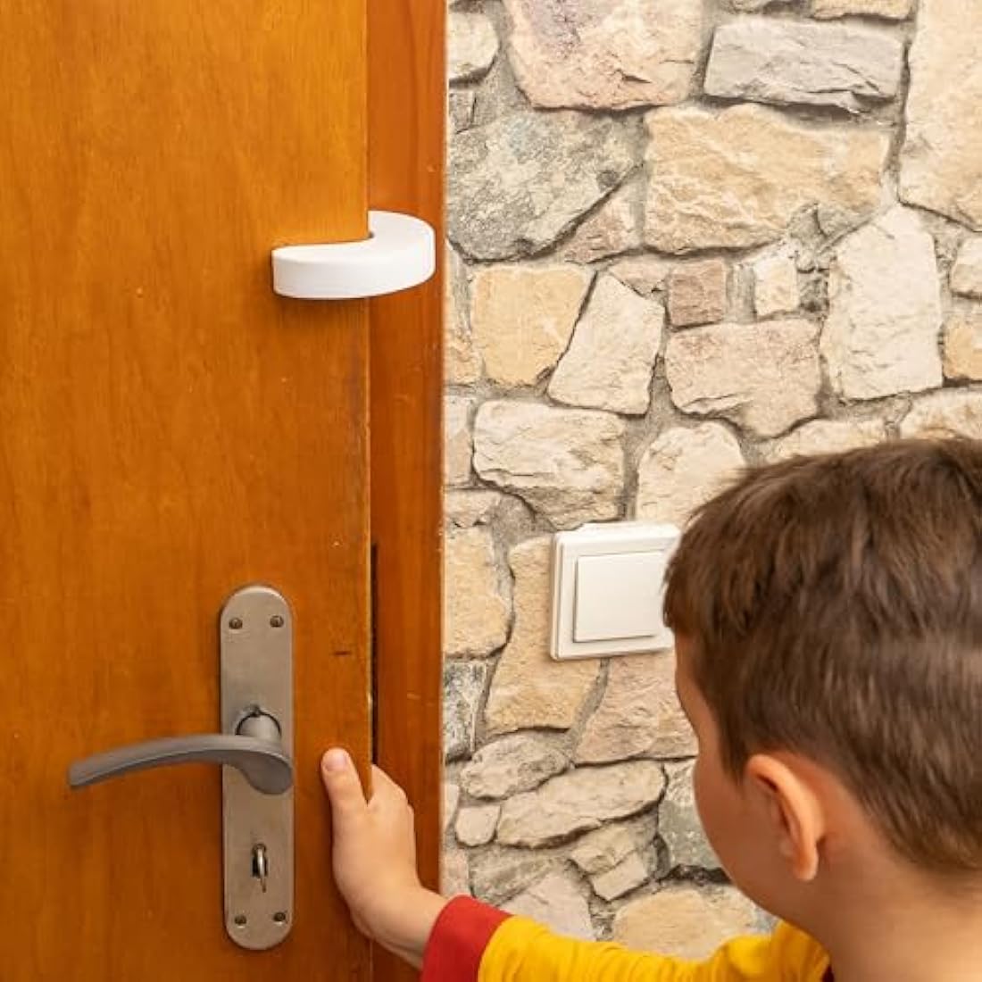 Door Finger Guards – 4 Pack White Foam Baby Safety Stoppers