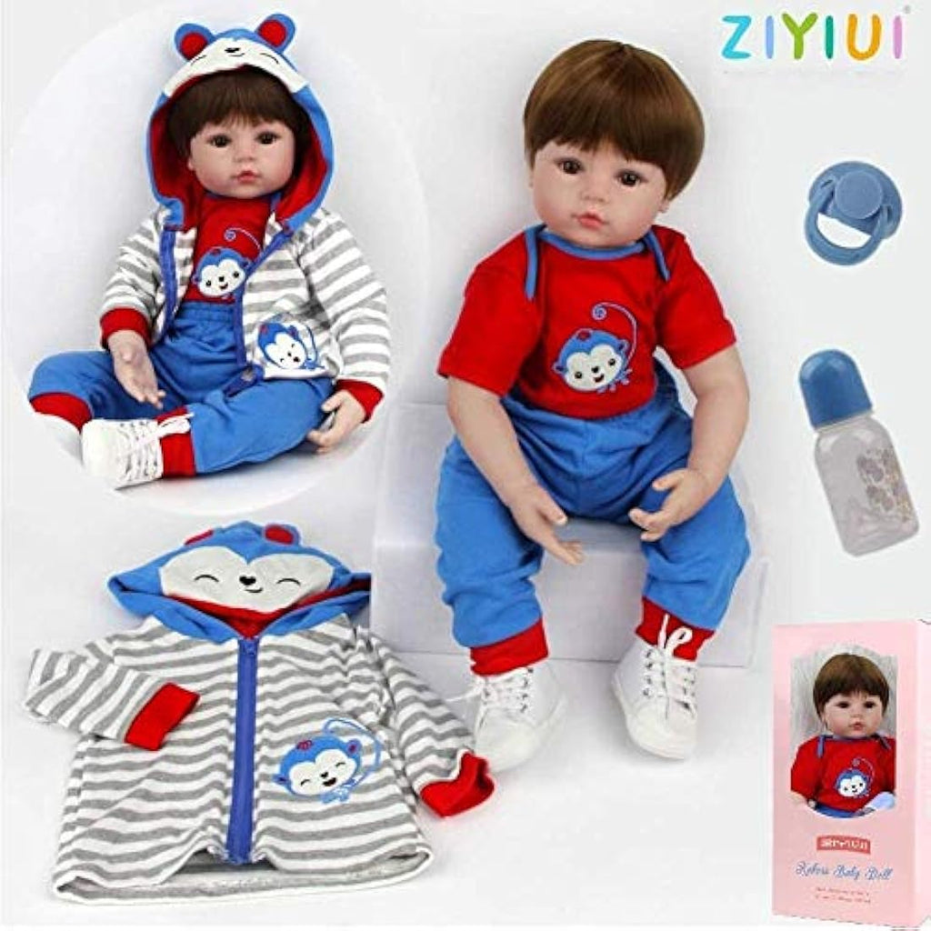 ZIYIUI 20" Reborn Baby Doll Boy | Realistic Soft Silicone Vinyl Toy