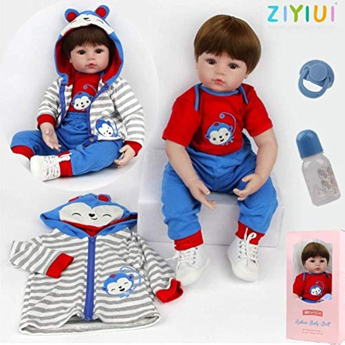 ZIYIUI 20" Reborn Baby Doll Boy | Realistic Soft Silicone Vinyl Toy