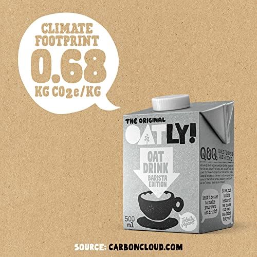 Oatly Barista Edition Oat Milk - Foamable Plant-Based Drink (500ml, 10 Pack)