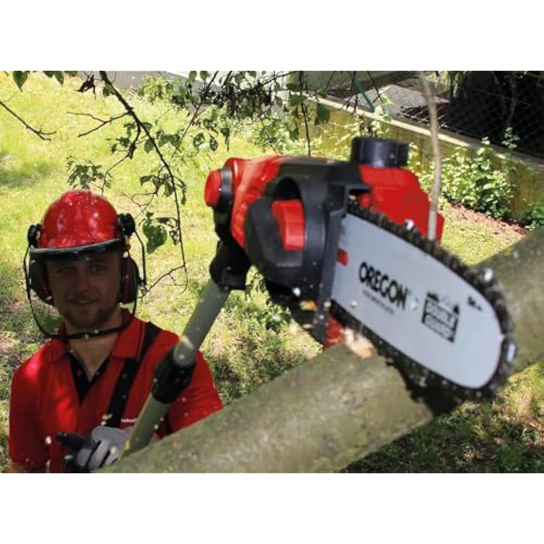 Einhell 18V Cordless 2-in-1 Pole Hedge Trimmer & Chainsaw - GE-HC 18 Li T