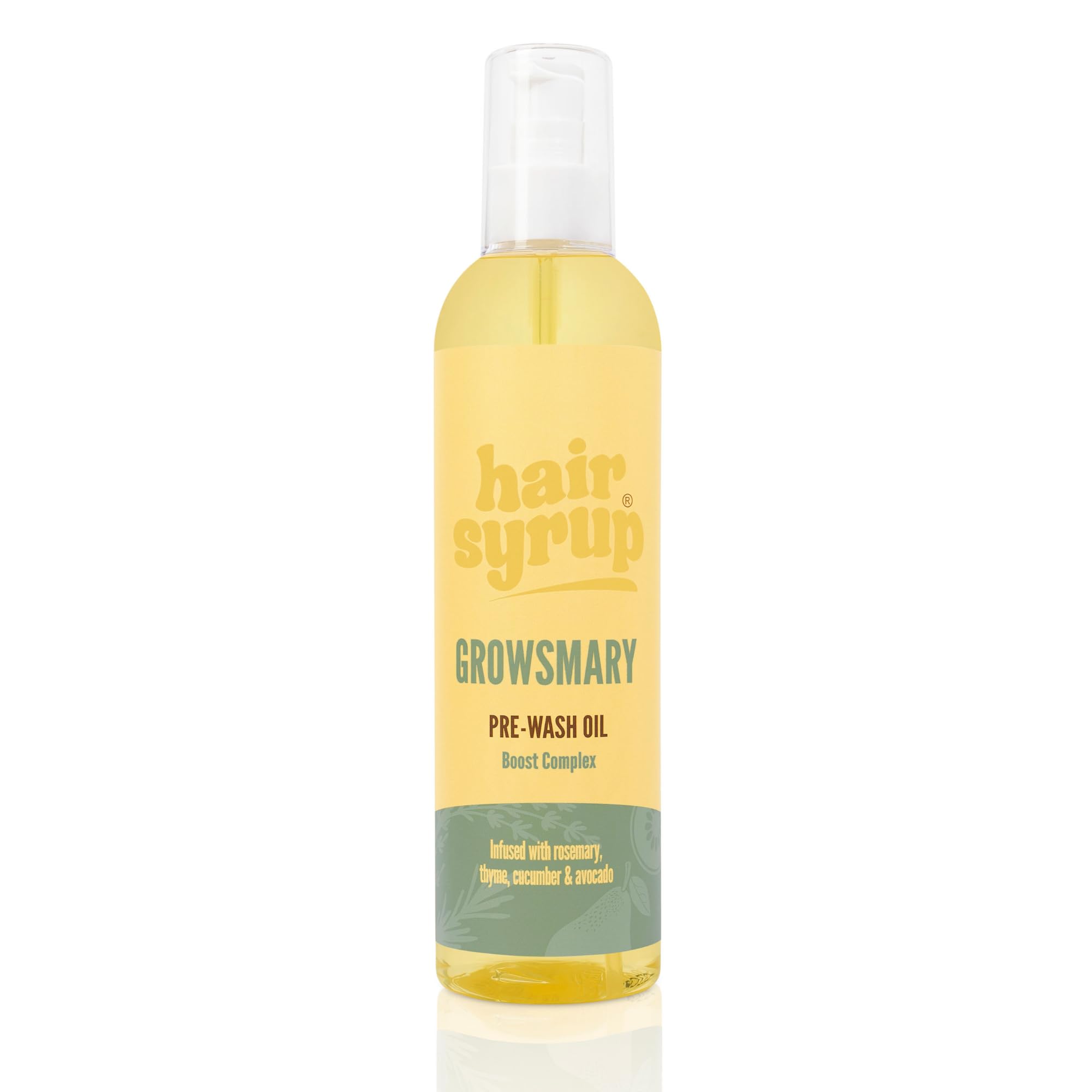 Hair Syrup Growsmary – Rosemary Pre-Wash Hair Oil for Scalp Health – 300ml