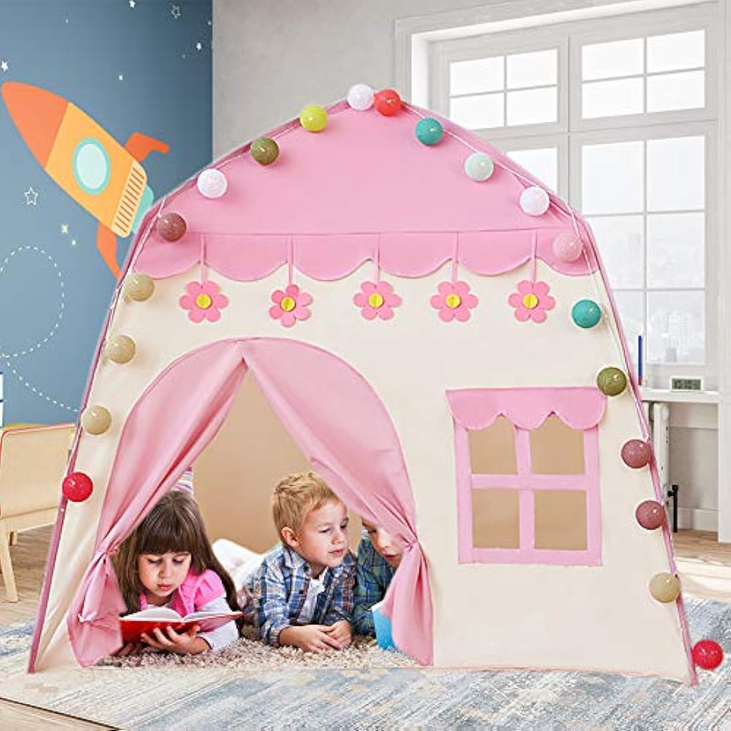 Labeol Princess Castle Play Tent | Large Kids Playhouse with Lights