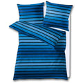 Kleine Wolke Naples Maco Satin Bed Sheet Set | Royal Blue Cotton