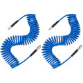 YOTOO 2-Pack Polyurethane Recoil Air Hose – 10m x 6mm ID, Blue