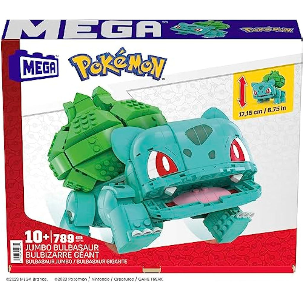 MEGA Pokémon Jumbo Bulbasaur Building Set – 355 Piece Poseable Figure