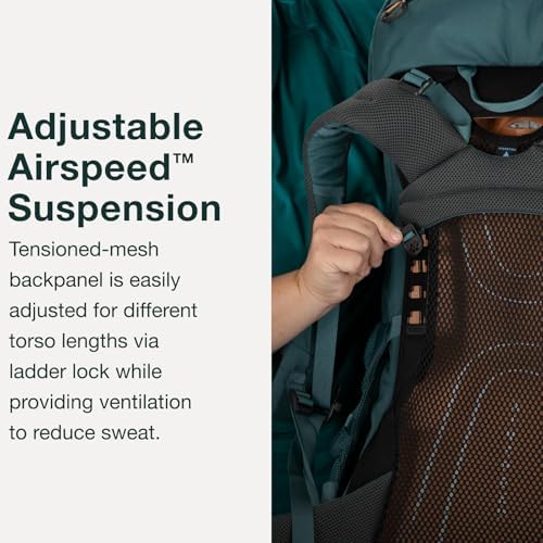 Osprey Renn 65L Women's Hiking Backpack – Dark Charcoal/Gray Wolf