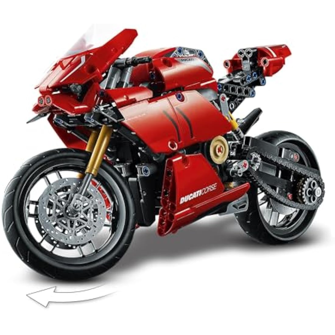LEGO Technic Ducati Panigale V4 R Motorcycle Model Building Kit