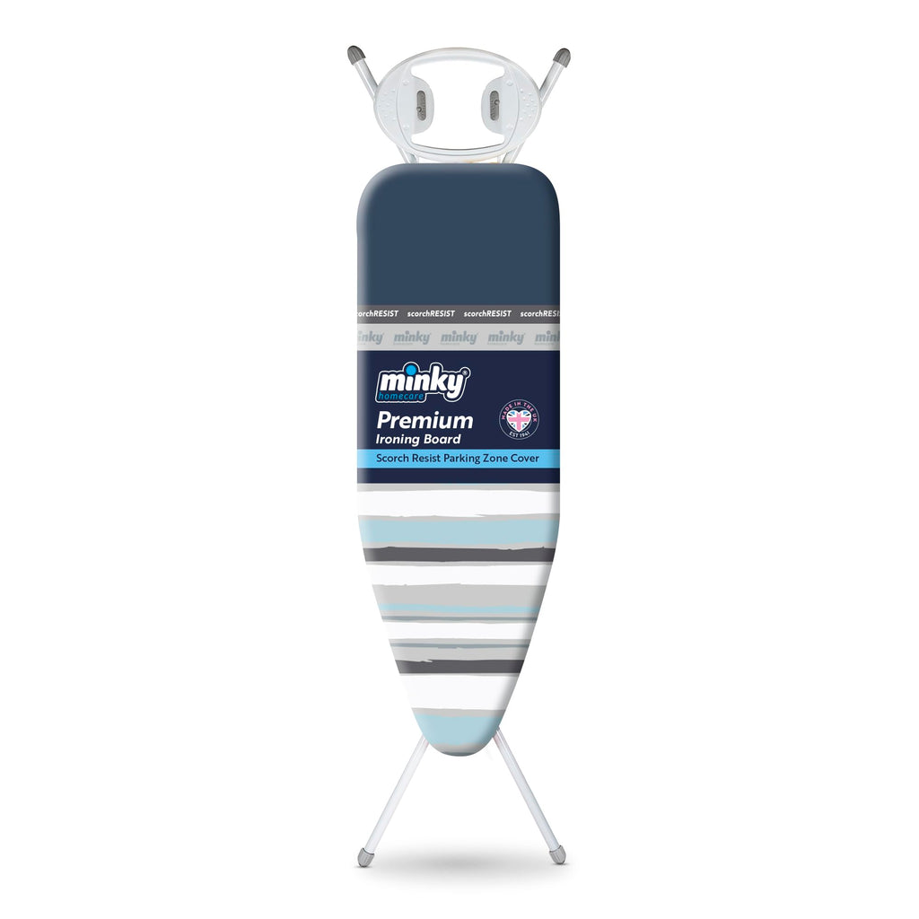 Minky Premium Ironing Board – 122 x 38 cm – Steamflow Mesh System