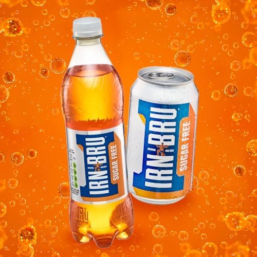 IRN-BRU Sugar Free Fizzy Drinks – 24 x 330ml Low Calorie Cans