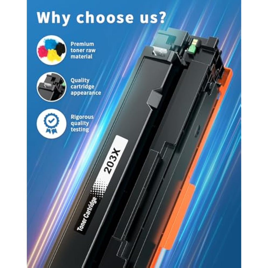 Colorfly 203X CF540X Toner Cartridge 4-Pack for HP Color LaserJet Pro