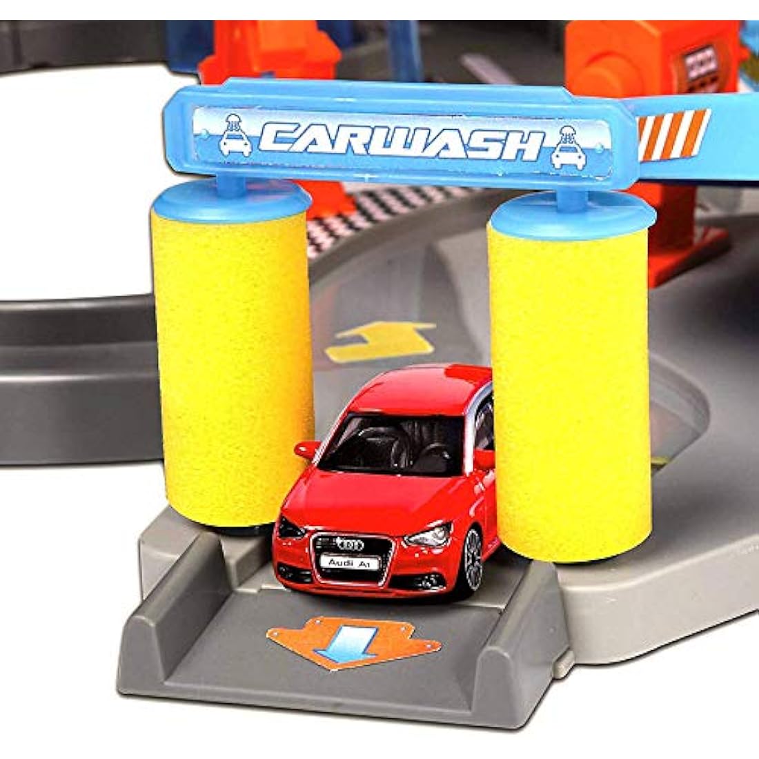 Bburago Street Fire Mega Dealer Showroom Garage - 1:43 Diecast Playset