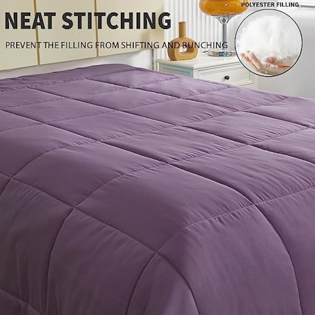 Jolof Store Double Duvet – 7.5 Tog All Seasons Down Alternative Comforter