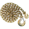 Vulcan Grade 70 Safety Chain with Grab and Sling Hooks - 3/8" x 8'