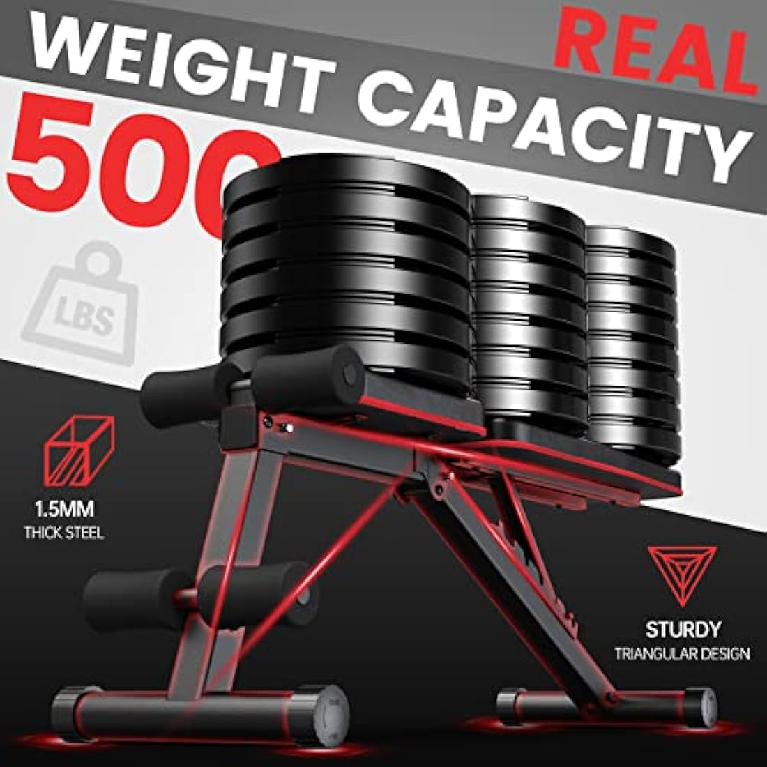 PASYOU PA300 Adjustable Weight Bench – Foldable Home Gym Workout Bench