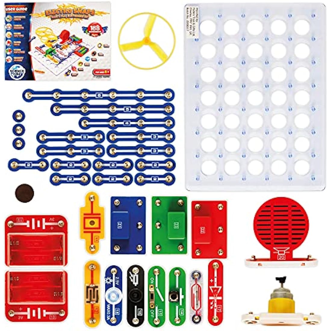 Science Kidz Electronics Kit | 188 STEM Experiments for Kids Age 5-10