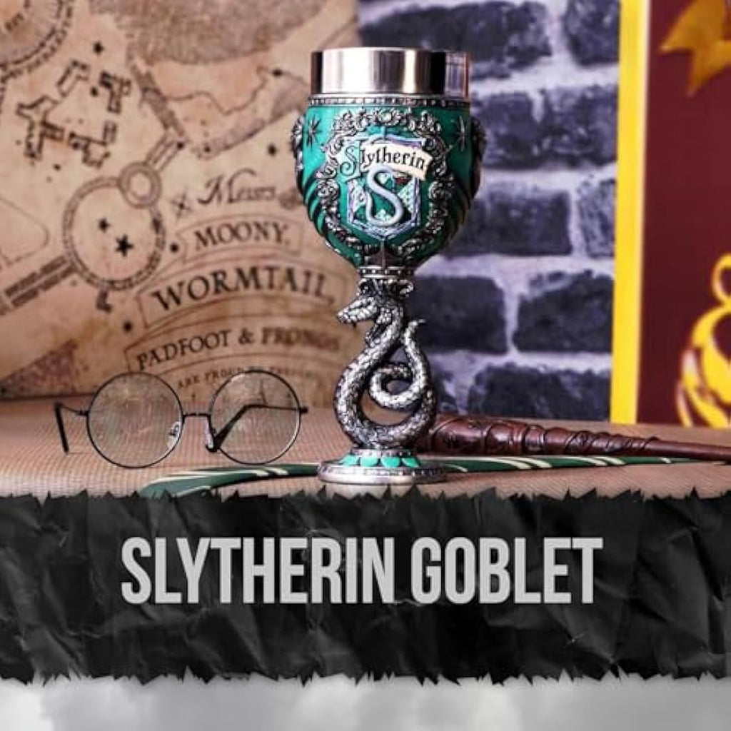 Nemesis Now Harry Potter Slytherin Collectible Goblet - Resin, 19.5cm