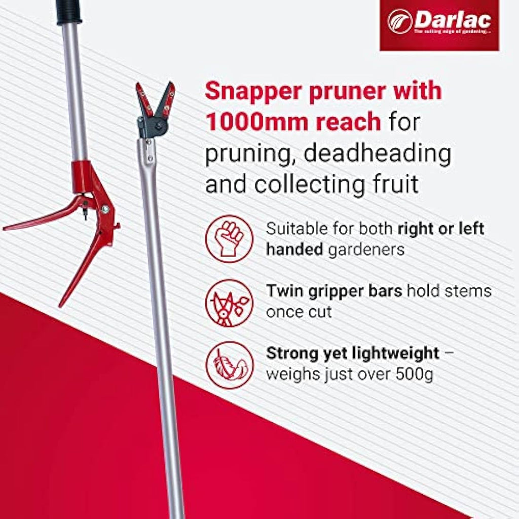 Darlac 1000mm Long Reach Snapper Pruner – Lightweight & Ergonomic