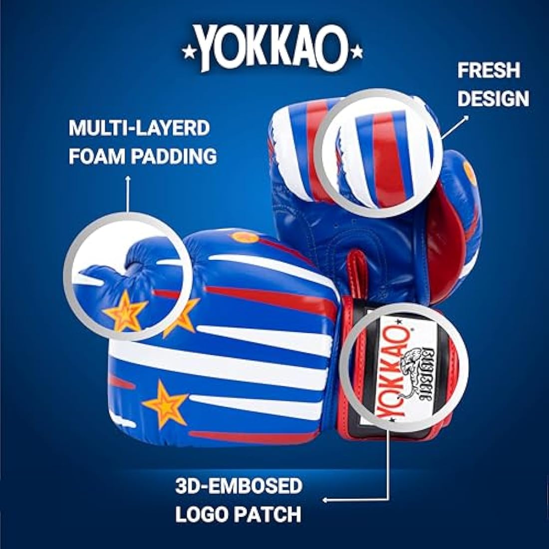 YOKKAO Premium Leather Muay Thai Boxing Gloves | Training & Sparring