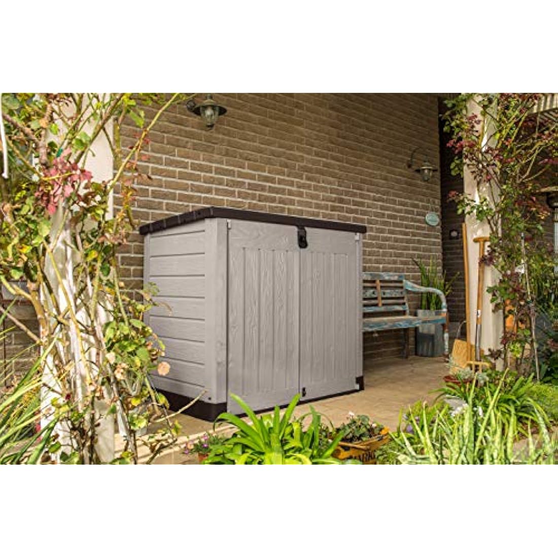 Keter Store-It-Out Pro Resin Garden Storage Shed | 1200L Beige & Brown