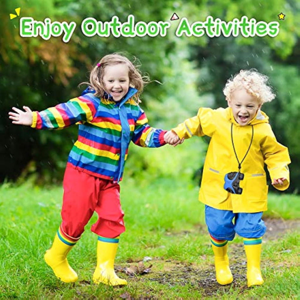 EUTOYZ Kids Binoculars – 8x21 Shockproof High Resolution Optics, Blue
