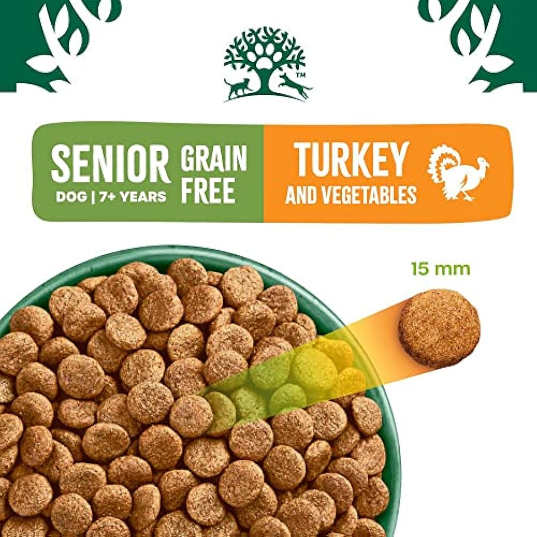 James Wellbeloved Senior Grain Free Dog Food - Turkey & Veg, 10kg