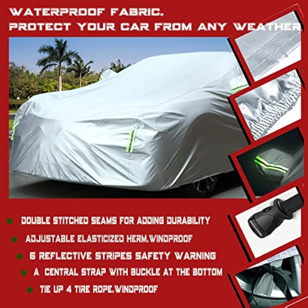 BEXITA Waterproof Car Cover | All Weather UV Protection - Saloon Size XL