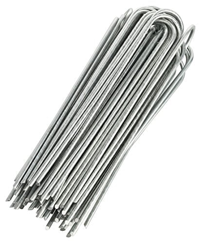 GardenMate 200 Garden Securing Pegs – 3.8mm Galvanised Steel Ground Anchors