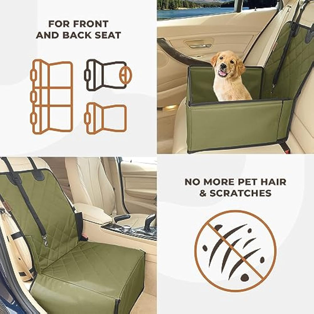 Wuglo Dog Car Seat – Waterproof Booster Seat for Small to Medium Dogs