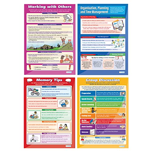 Jolof Store Functional Skills & Life Skills Posters - Set of 10 A1 Charts