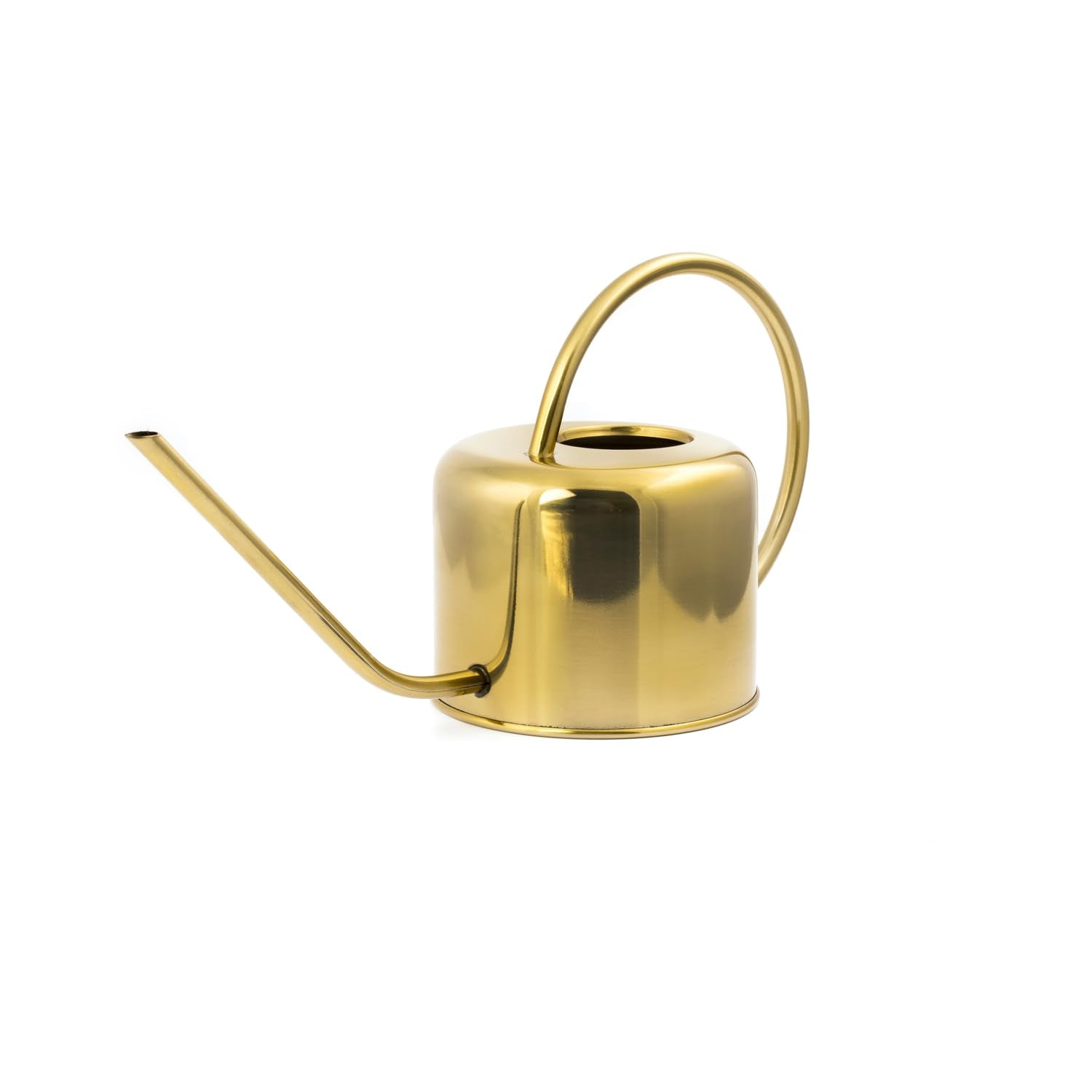 Kikkerland Vintage Gold Watering Can – Indoor Houseplant Garden Decor