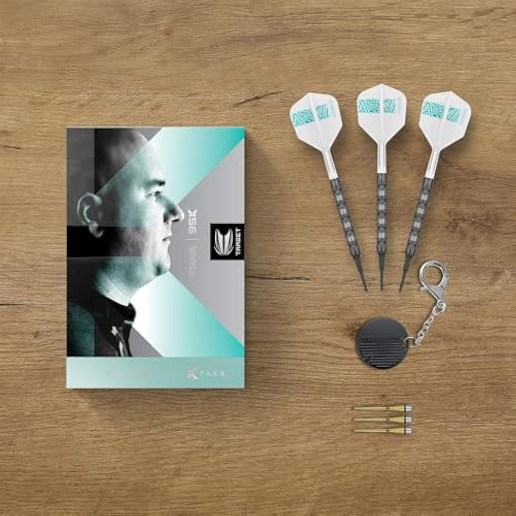 Target Darts Rob Cross 95K Soft Tip Dart Set - 95% Tungsten, 18g