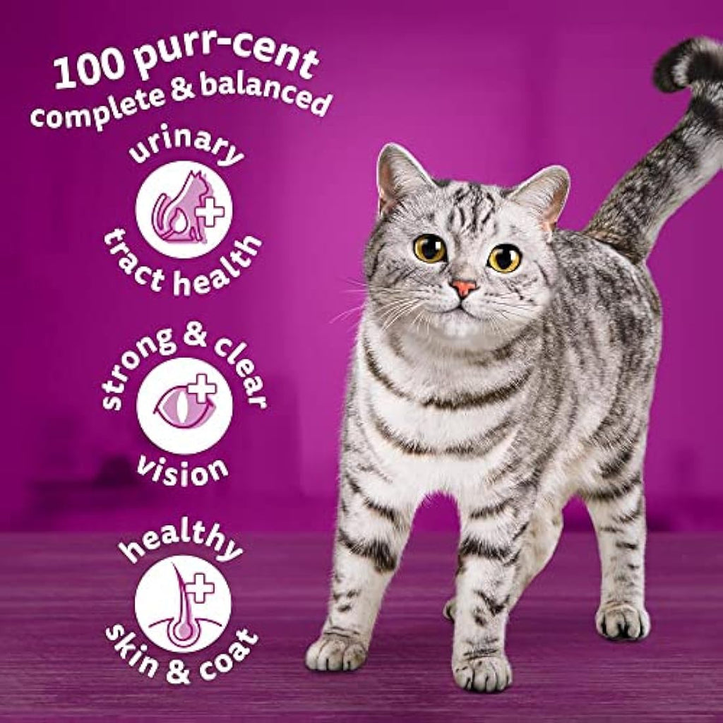 Whiskas Adult 1+ Dry Cat Food – Chicken Flavor Biscuits - 7kg Bag