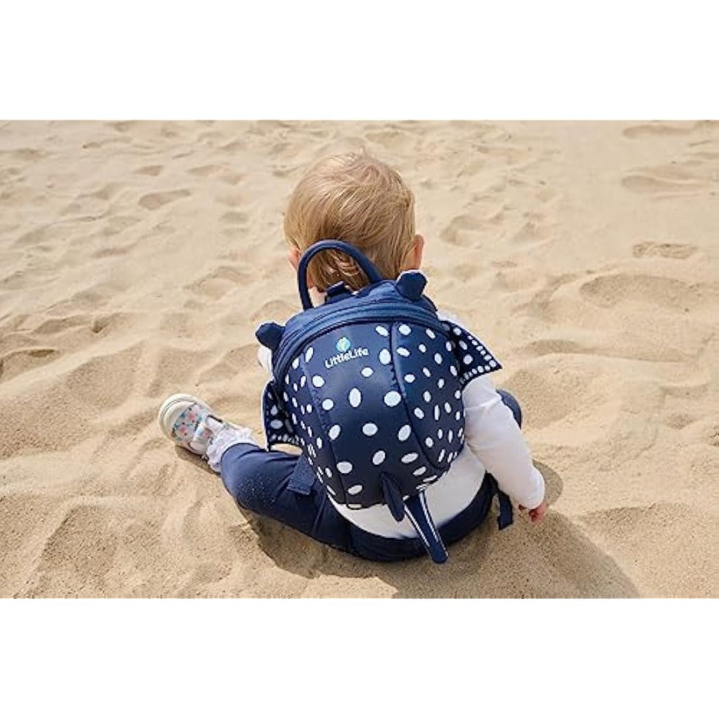 LittleLife Toddler Backpack with Safety Rein | Stingray Harness (1-3 Years)