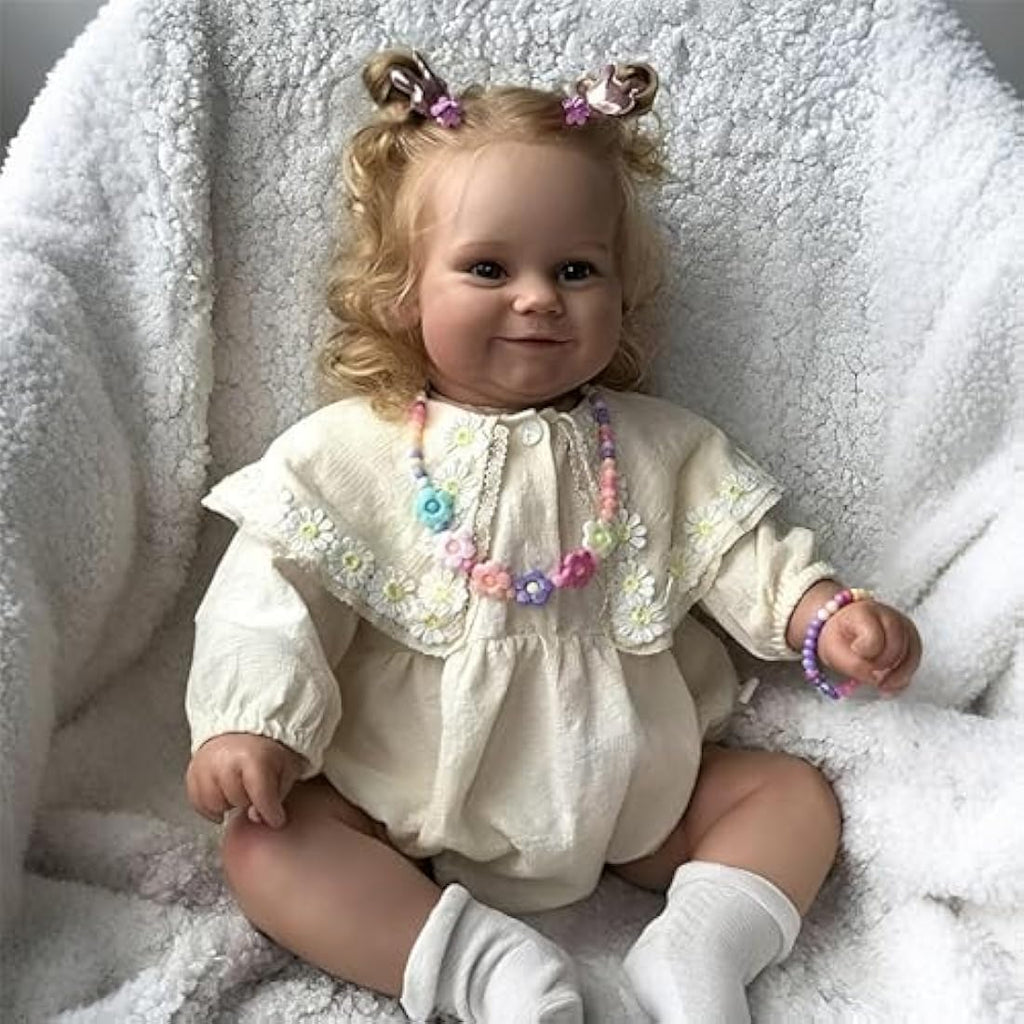 24" Reborn Maddie Girl Doll – Realistic Blonde Hair Toy