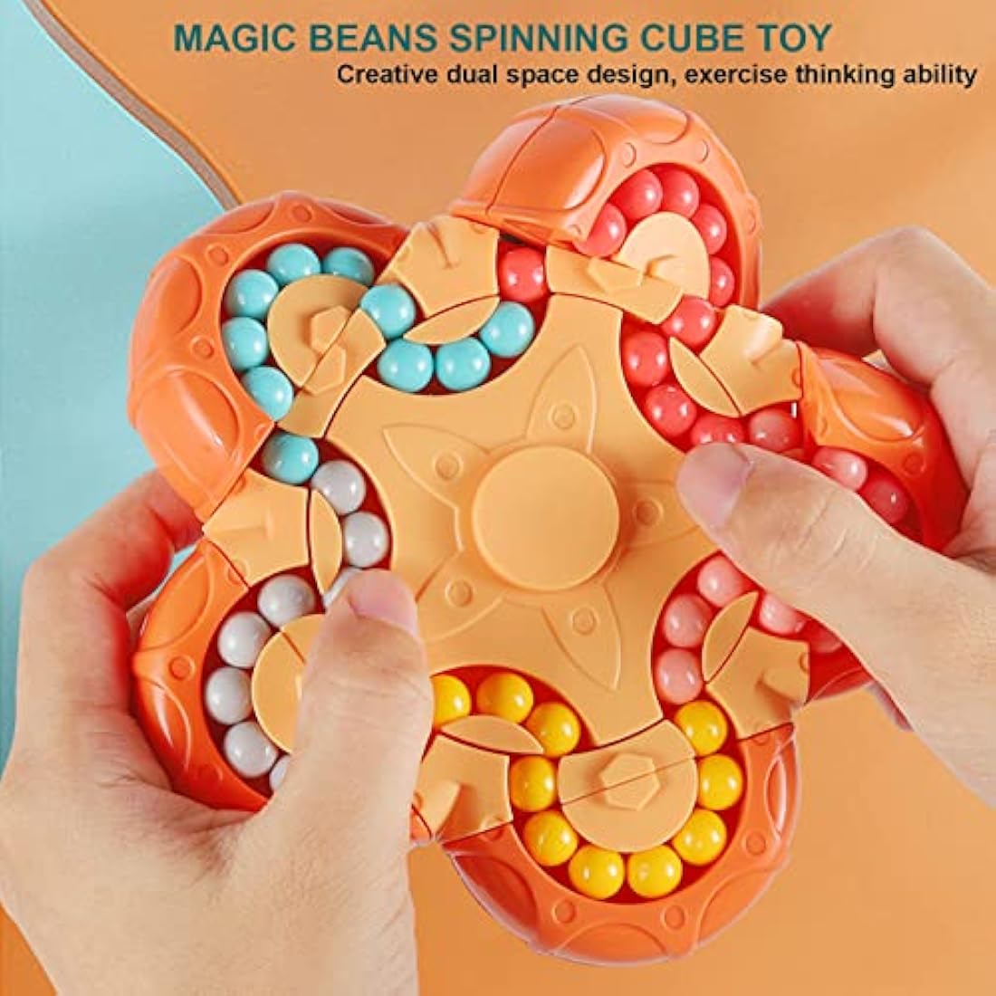Magic Bean Rotating Cube | Fidget Spinner Puzzle Toy