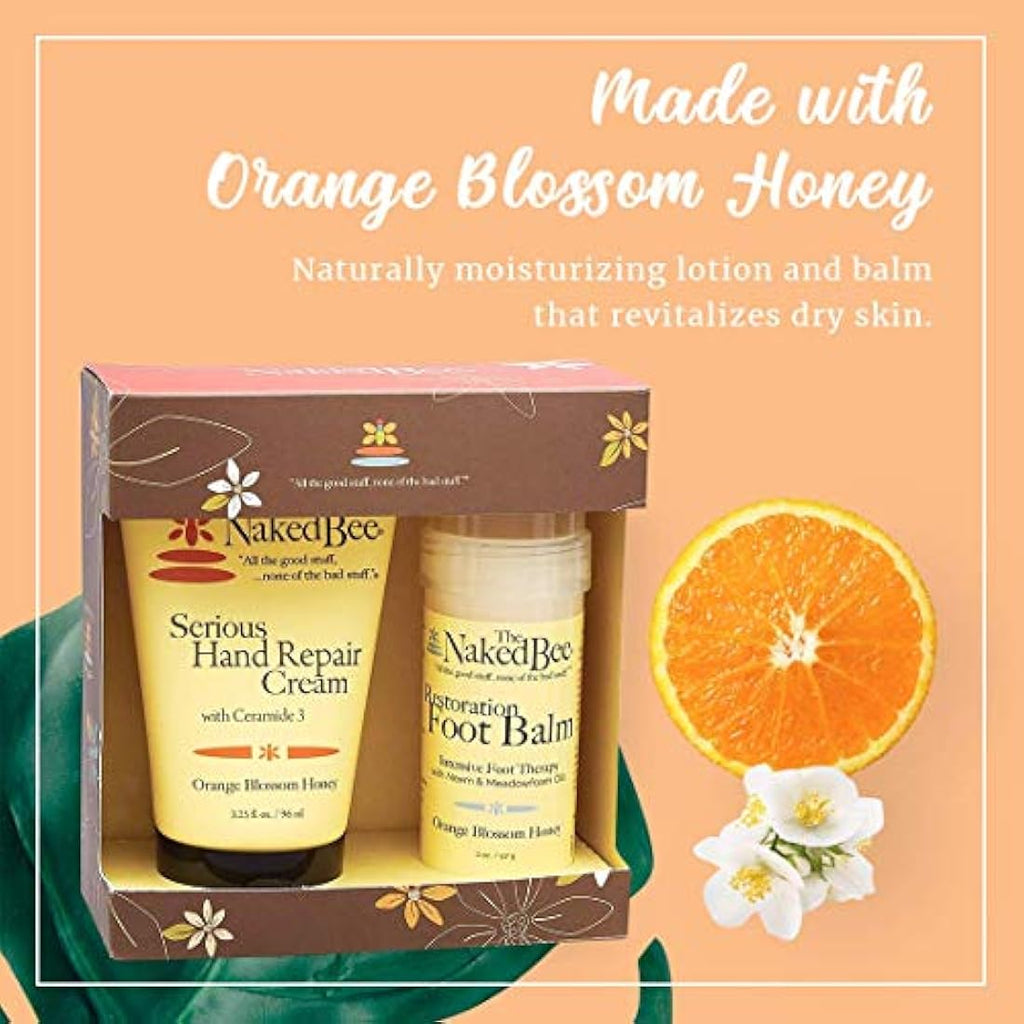 The Naked Bee Orange Blossom Hand & Foot Gift Set - Repair & Restore