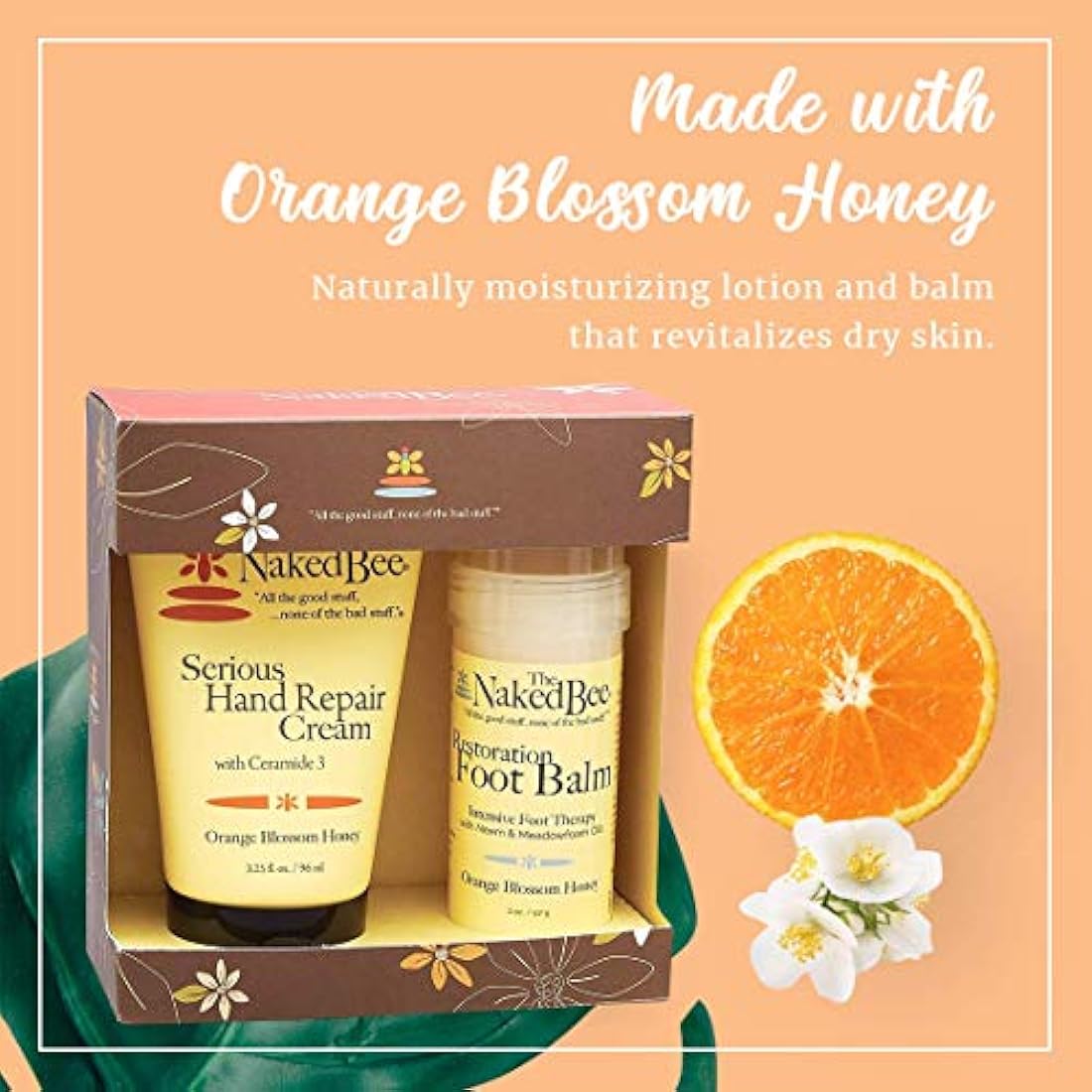 The Naked Bee Orange Blossom Hand & Foot Gift Set - Repair & Restore