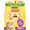 Purina Go-Cat Adult Dry Cat Food - Chicken & Duck - 4kg (Pack of 2)