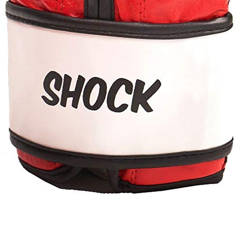 Leone 1947 Shock Boxing Gloves – Professional Leather – Red, 16 oz