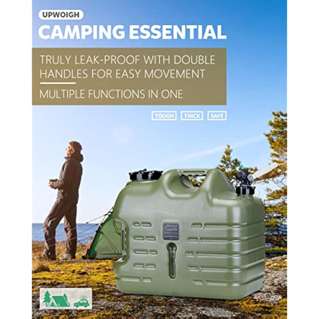 Jolof Store 25L Water Container – Leakproof Military Green Camping Jug