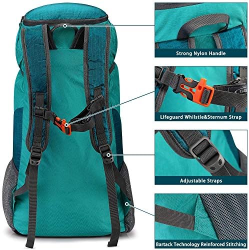 G4Free 40L Foldable Hiking Backpack | Lightweight Camping Rucksack