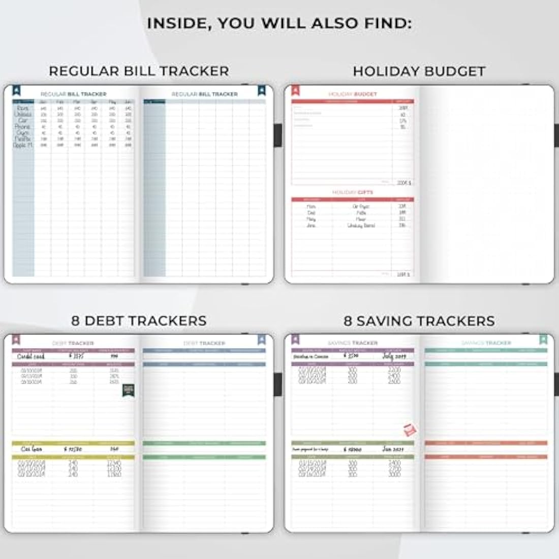 Clever Fox Budget Book 2.0 – Financial Planner & Expense Tracker (Black)