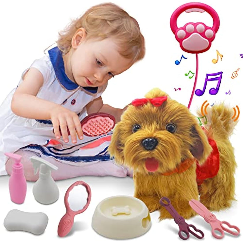 Jaydear Interactive Plush Puppy – Walking and Talking Electronic Dog Toy