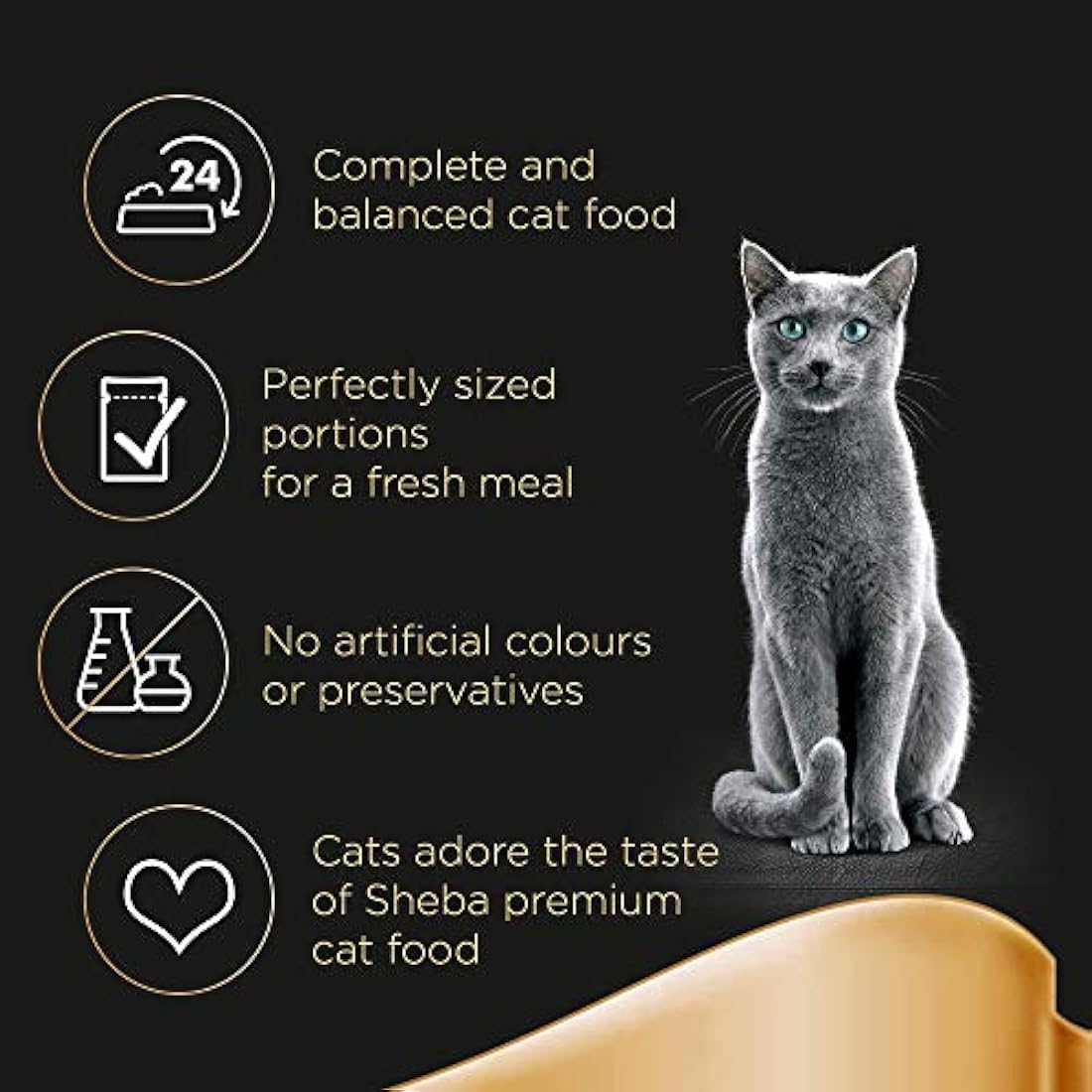 Sheba Fresh Choice Fish Collection in Gravy Wet Cat Food - 45 x 50g
