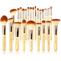 Jessup 25pcs Professional Bamboo Makeup Brush Set | Vegan & Cruelty-Free