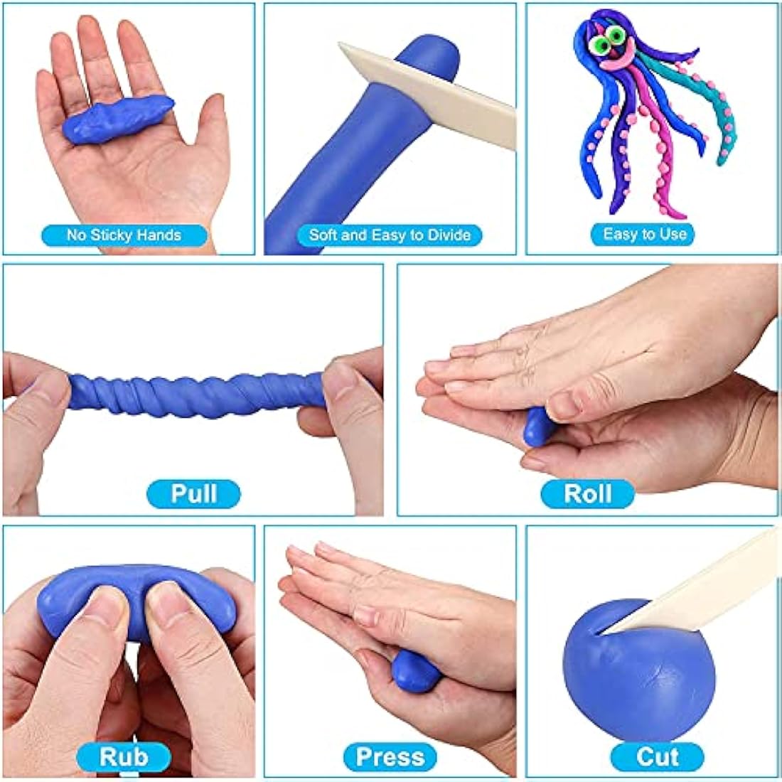 36 Colours Polymer Clay Kit – Non-Toxic DIY Modeling Clay