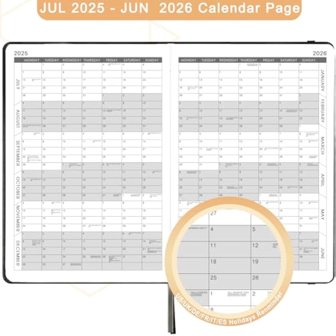 Academic Diary 2025-2026 – A5 Day Per Page Daily Planner